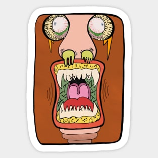 Monster Face Sticker